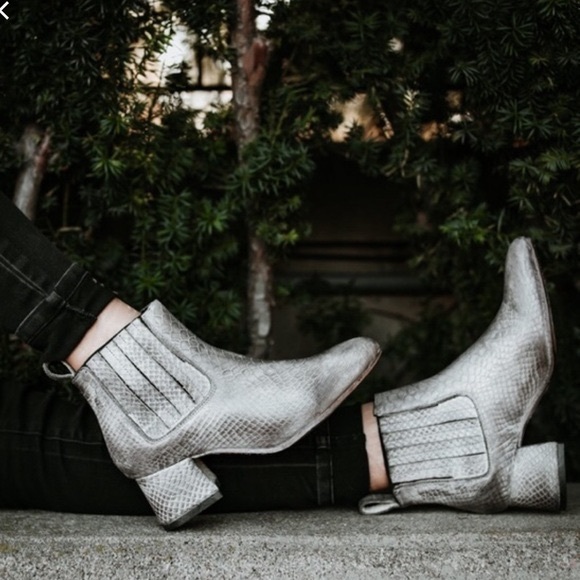 freebird snakeskin booties